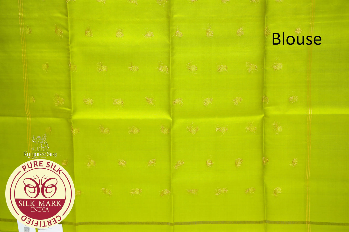 Grey with Parrot Green Color Pure Silk Saree