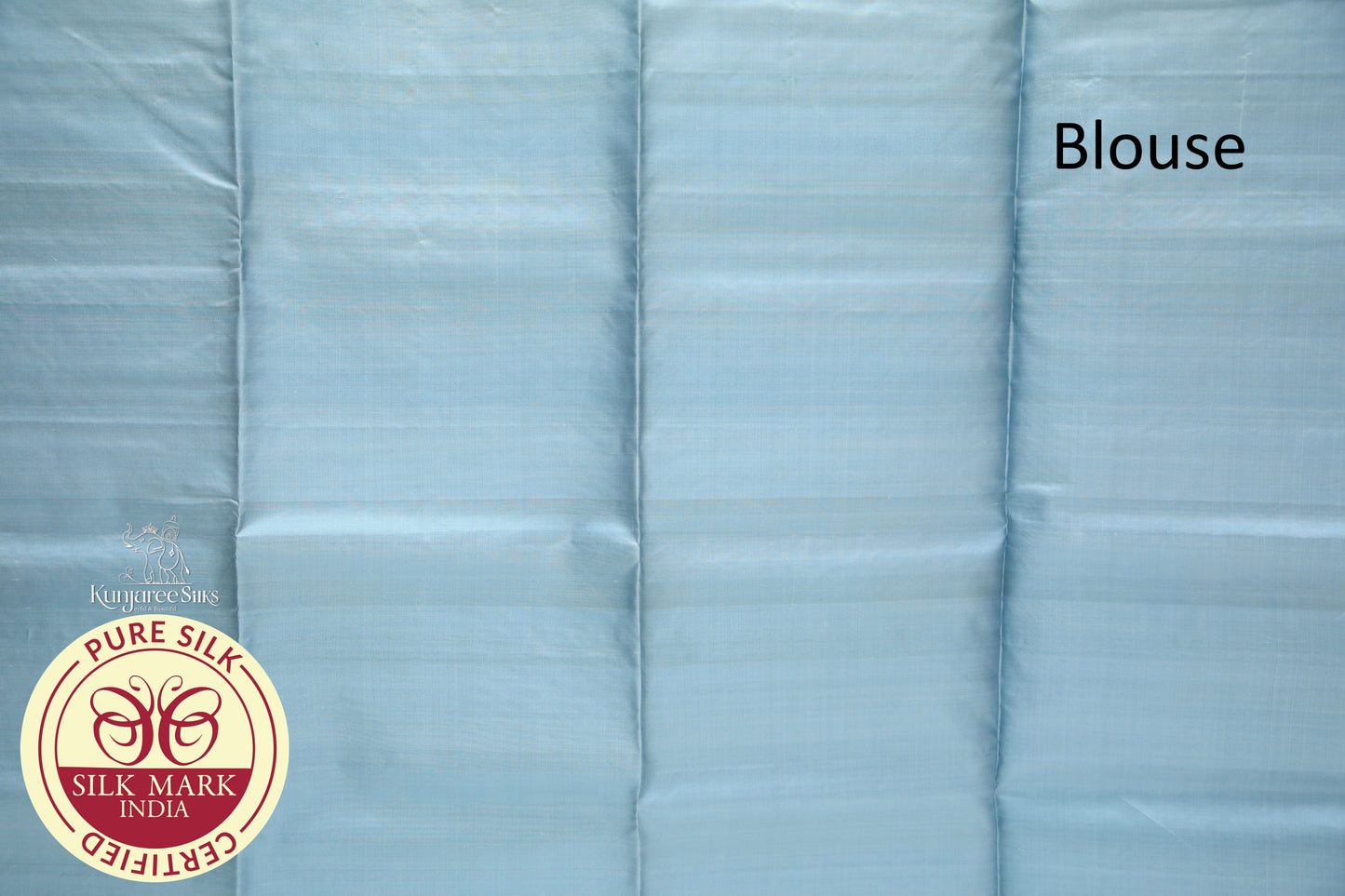 Sky Blue with Grey Color Pure Silk Saree