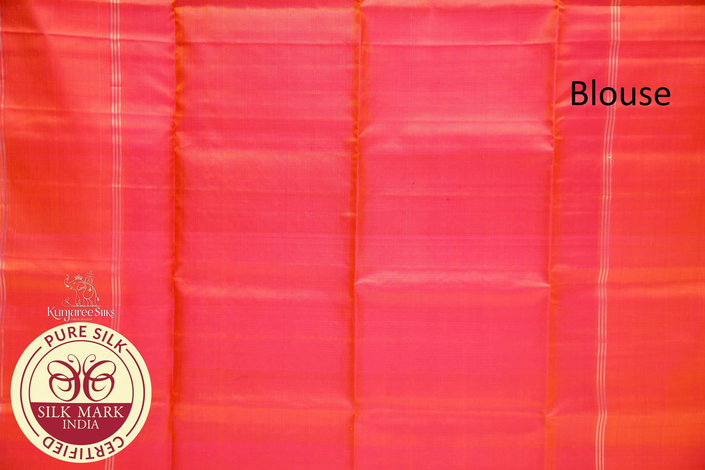 Black with Copper Color Pure Silk Saree