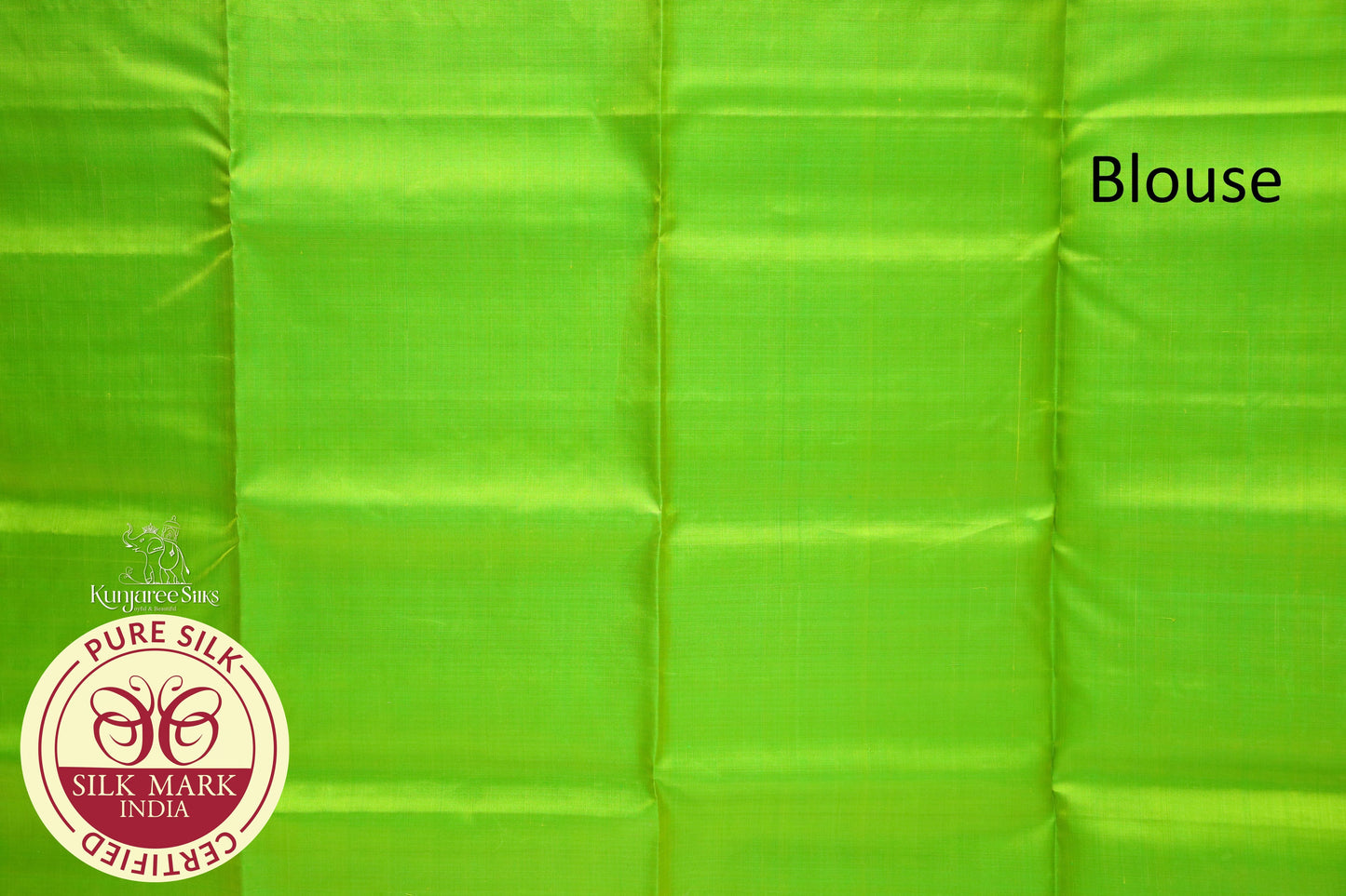 Green with Silver Color Pure Silk Saree