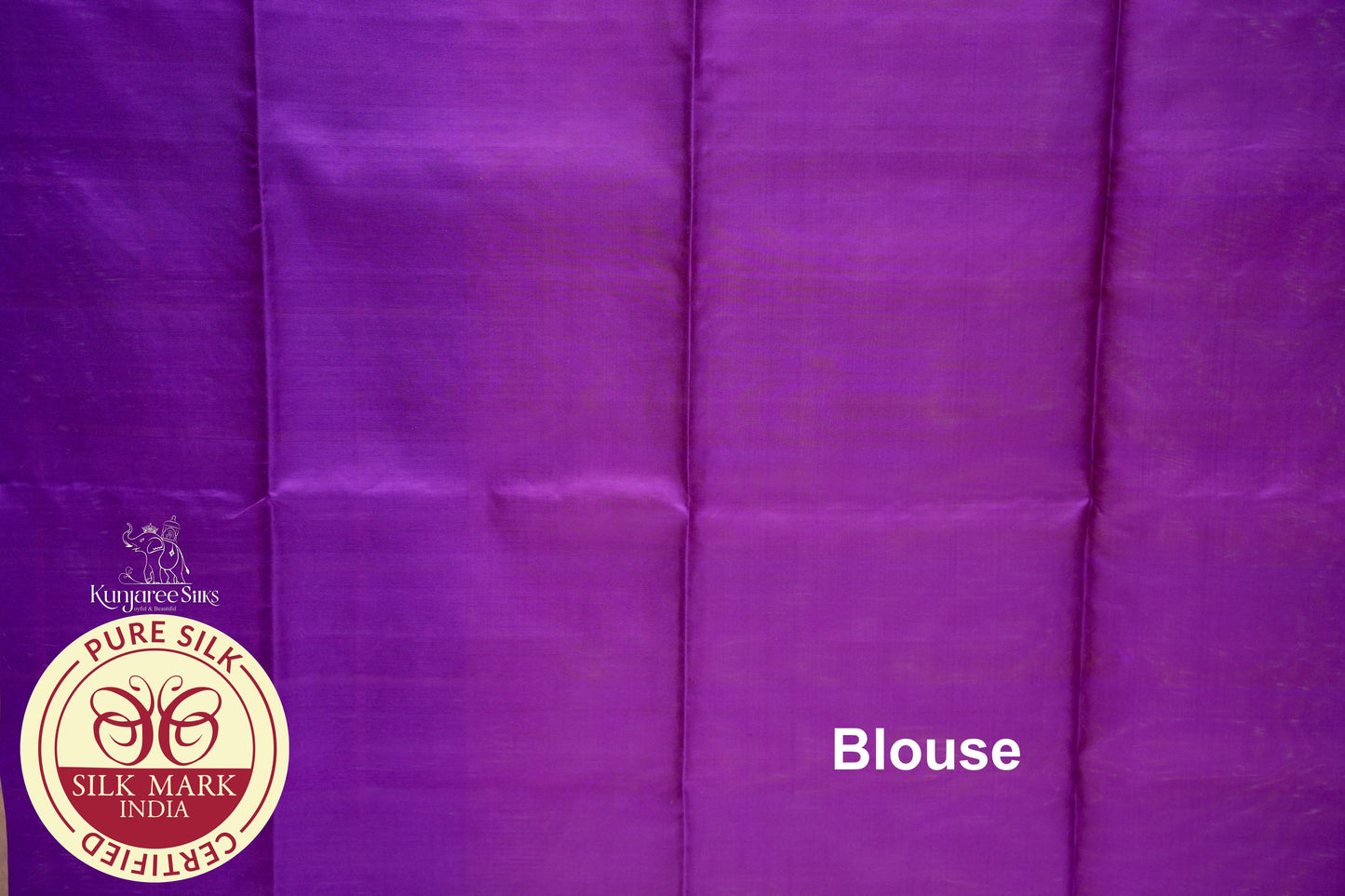 Yellow with Purple Color Pure Silk Saree