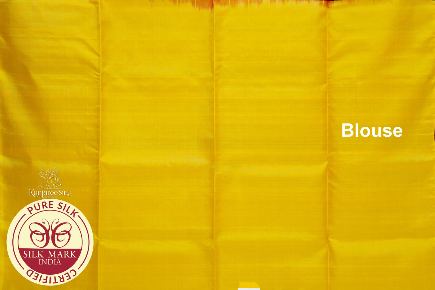 Maroon with Yellow Color Pure Silk Saree