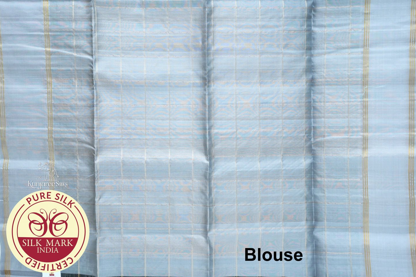 Bottle Green with Light Grey Color Pure Silk Saree