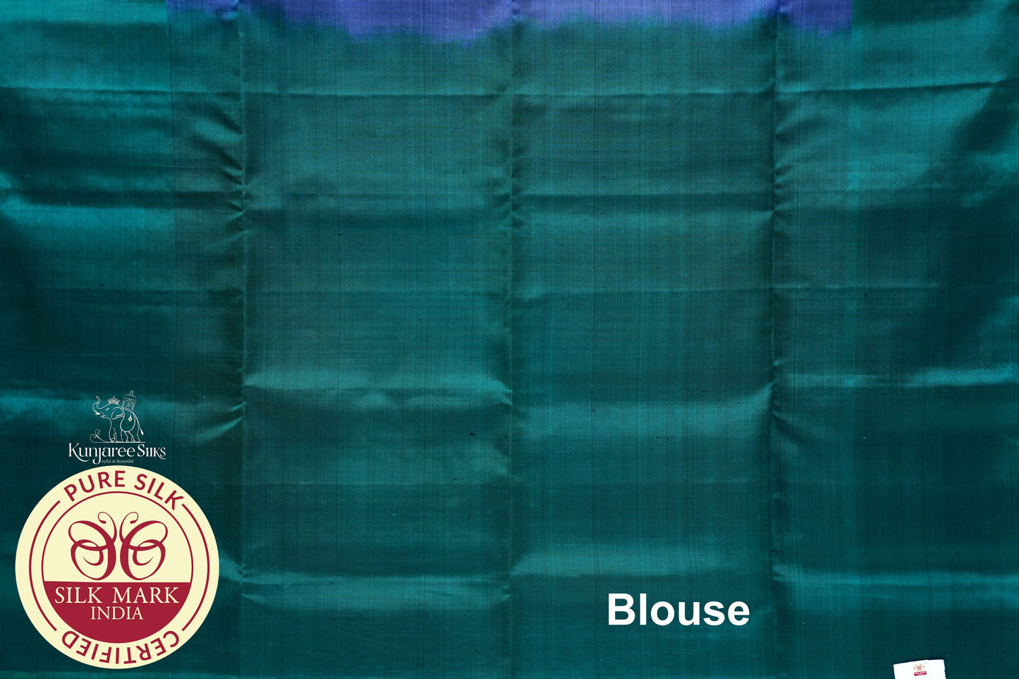 Navy Blue with Green Color Pure Silk Saree