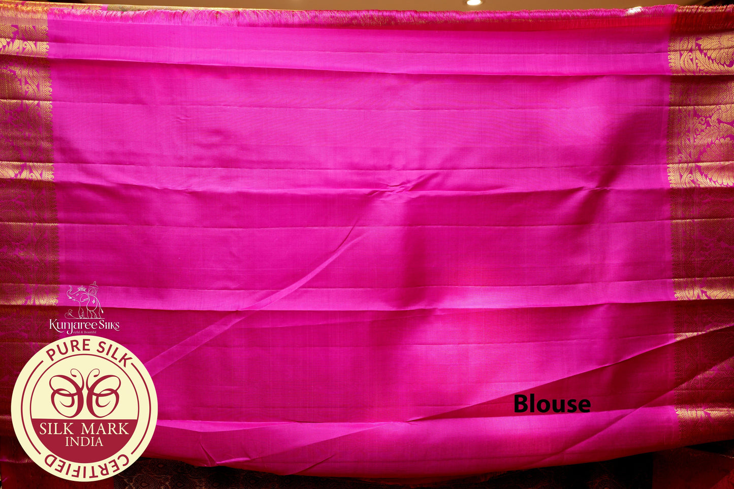 Dual Tone Green with Maroon Color Kanjivaram Pure Silk Saree