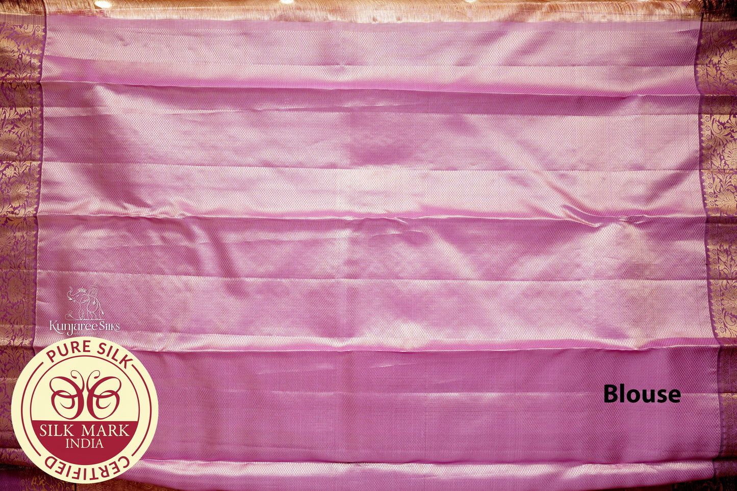 Purple with Gold Color Brocade Kanjivaram Pure Silk Saree