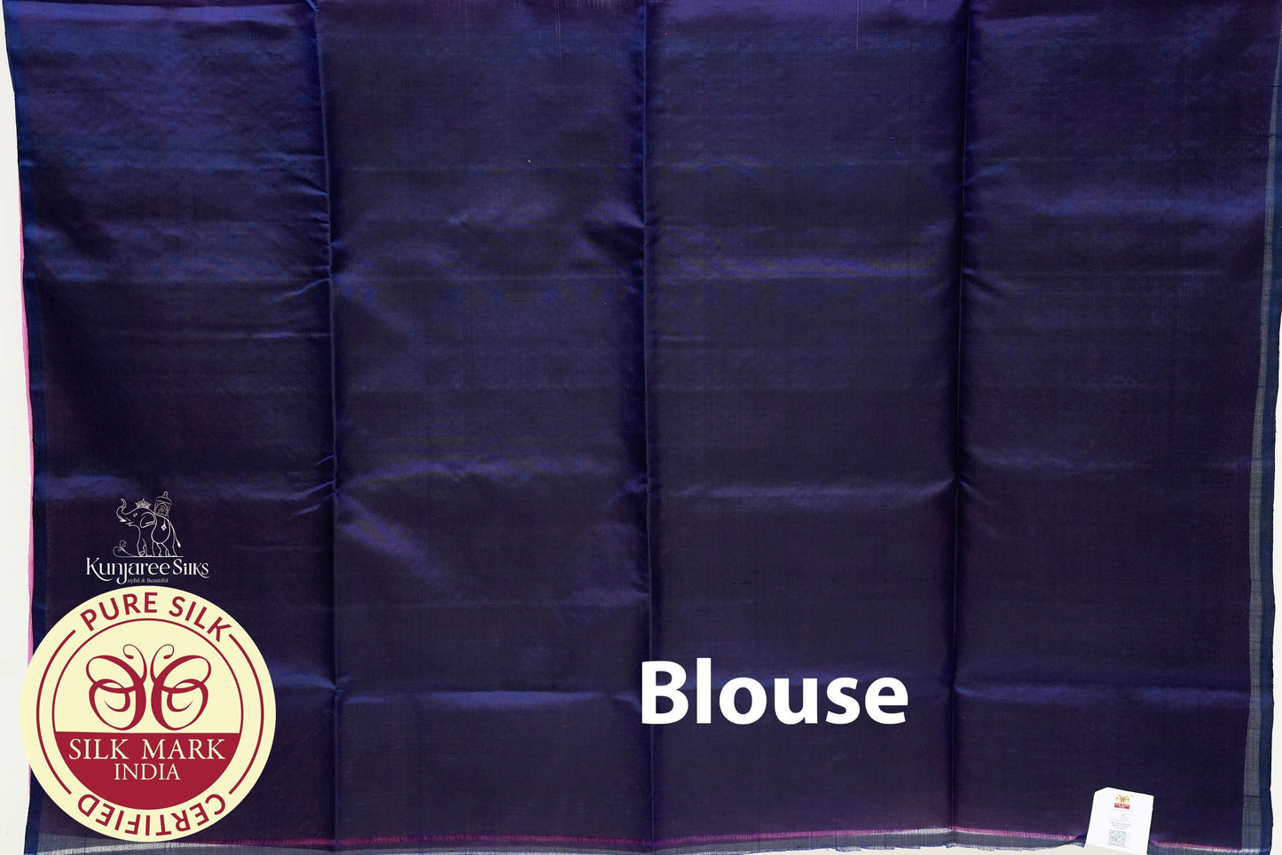 Baby Pink with Purple Color Pure Silk Saree