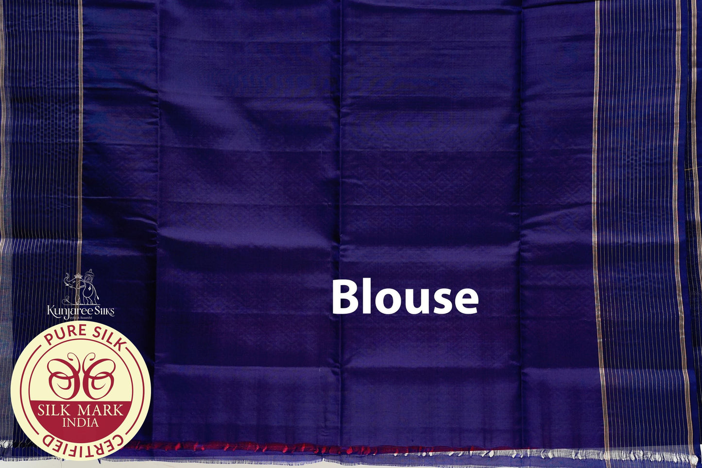 Red with Purple Color Pure Silk Saree