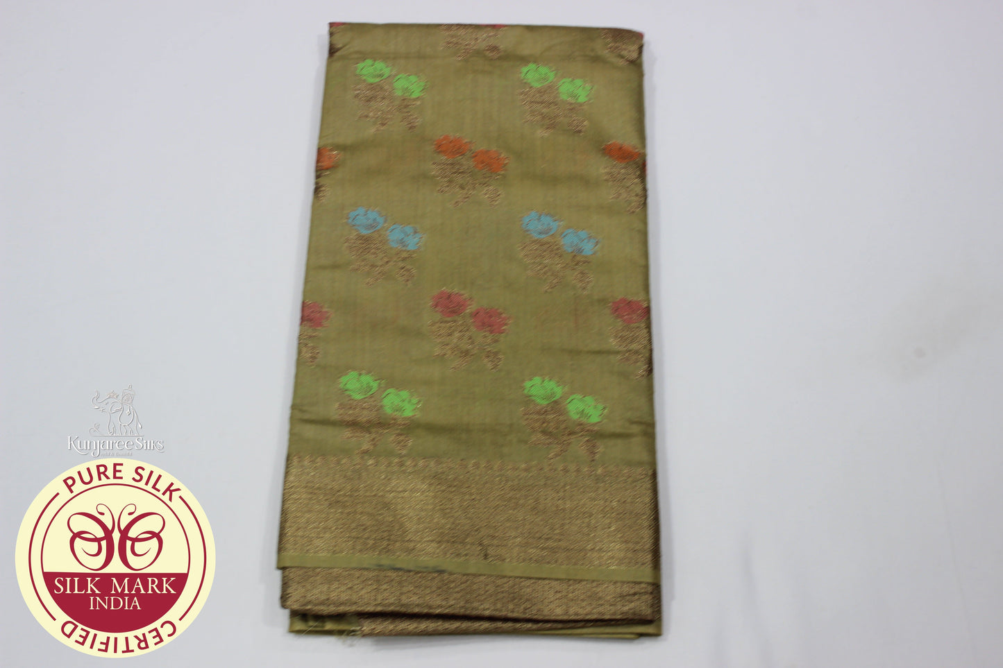 Tussar Munga Zari Work Silk Saree