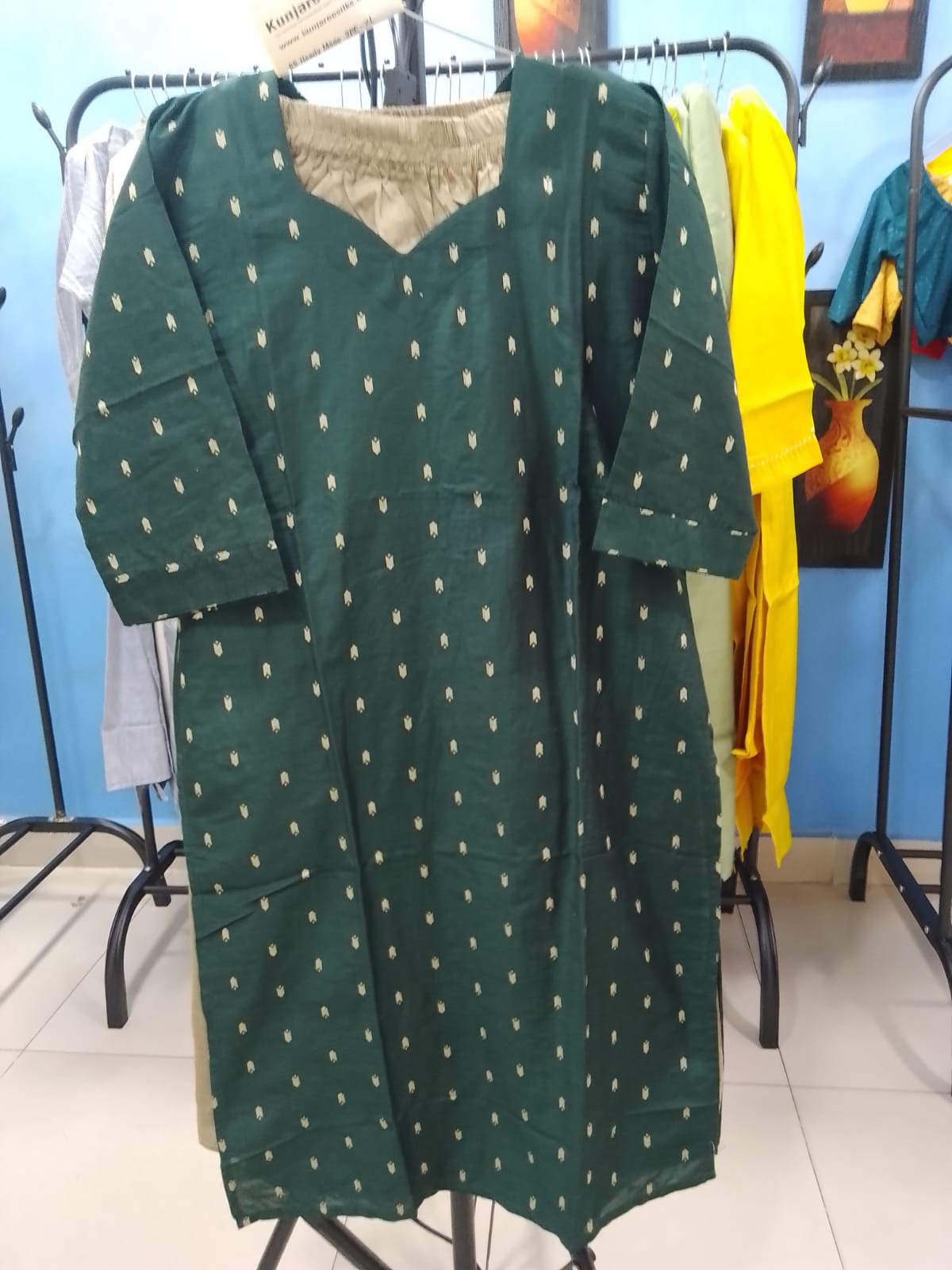 Elegant Bottle Green Printed Co-Ord Set for Women | Ready-to-Wear Ethnic Wear