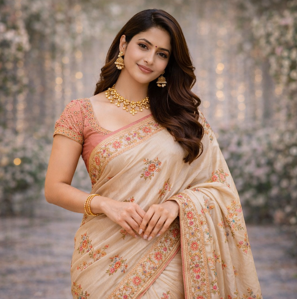 Tussar Embroidery