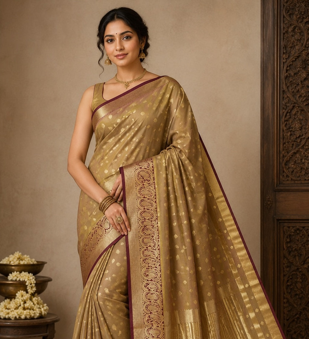 Tussar Semi Silk