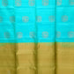 Blue with Gold Color Pure Silk Saree