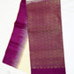 Cream with Maroon Color Pure Silk Saree