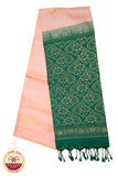 Onion with Bottle Green Color Pure Silk Saree