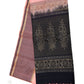 Onion with Black gold border code pure silk Saree