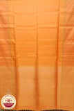 Orange with Gold contrast Boarder Pure Silk Saree