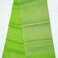 Green with Silver Color Pure Silk Saree