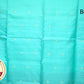 Blue with Peach Green Color Pure Silk Saree