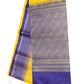 Musted with Dark Blue Kamala Putta Pure Silk Saree