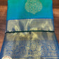 Dual Tone Saree – Emerald Green & Royal Blue Zari Weave
