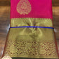 Dual Tone Saree – Rani Pink & Bottle Green with Rich Zari Weaving