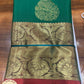 Kanjivaram Saree – Emerald Green & Rani Pink Dual Tone Elegance