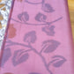 Purple Gray Pochampally Pure Soft Silk Saree