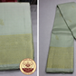 Ivory Green pastel Elegance - Pure Handloom Kanjivaram Silk Saree