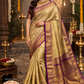 Rich Gold & Royal Purple Bridal Pure Kanjivaram Handloom Silk Saree