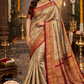 Antique Gold floral Meenakari Pure Kanjivaram Handloom Silk Saree