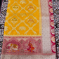 Bridal Yellow Banarasi Silk Saree with Rich Zari Elephant & Peacock Border