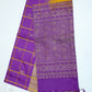 Pure Handloom Soft Silk Saree in Mustard Yellow & Royal Purple with Gold Zari Pallu
