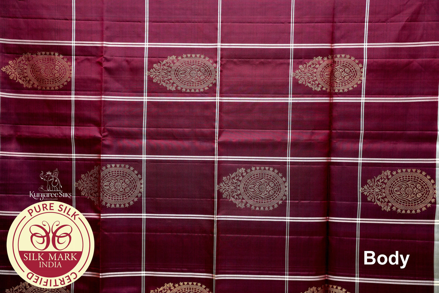 Raspberry with Lime Yellow Color Pure Silk Saree