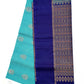 Blue with Gold Color Pure Silk Saree