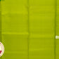 Elegant Peacock Green & Lime Yellow Pure Soft Silk Handloom Saree