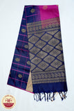 Rani Pink with Navy Blue Color Pure Silk Saree