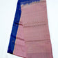 Blue with Brown Gold Line Pure Silk Saree