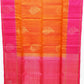 Pink with Orange Color Pure Silk Saree