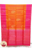 Pink with Orange Color Pure Silk Saree