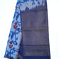 Royal Blue with Grey Color Pochampally Pure Silks Sarees