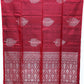 Maroon with Silver Color Pure silk Saree