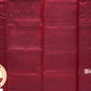 Maroon with Silver Color Pure silk Saree