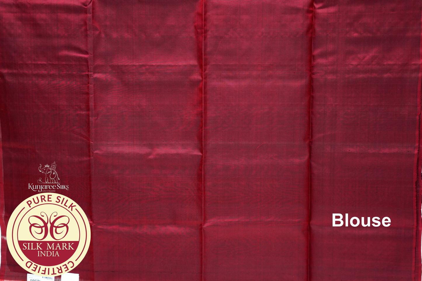 Maroon with Silver Color Pure silk Saree