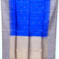 Blue with Gold Color Pure Silk Saree