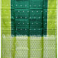 Green with Silver Color Pure silk Saree