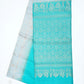 Teal Blue with Grey Color Pure Silk Sarees