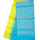 Parrot Green with Sea Blue Color Pure Silk Saree