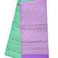 Green with Purple Color Pure Silk Saree