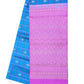 Purple Blue with Pink Pure Silks Saree